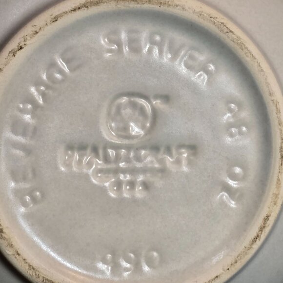 Vitreous Stoneware Tea Pot With Lid & Blue Floral Design - Picture 6 of 8